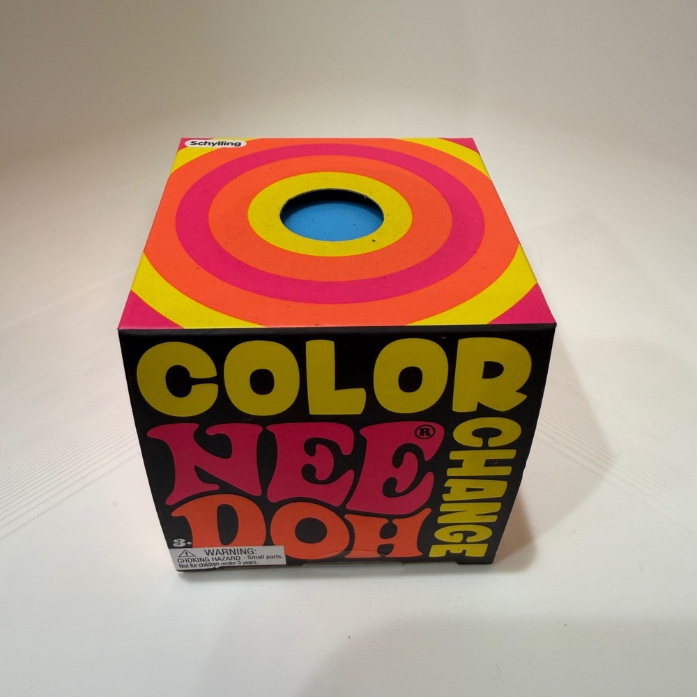 Schylling Color Changing NeeDoh Blue Squishy Fidget Toy New